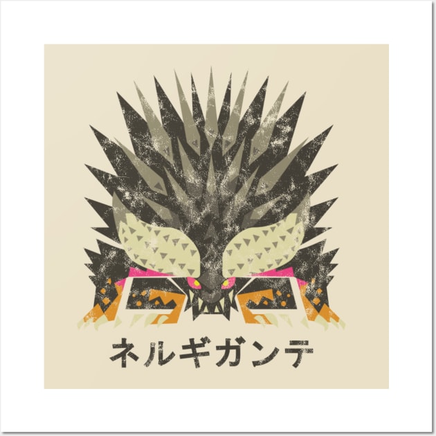 Monster Hunter World Nergigante Kanji Icon Wall Art by StebopDesigns